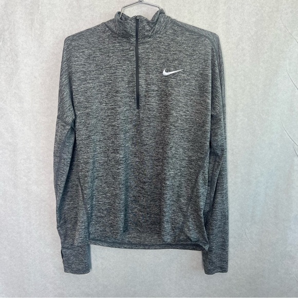 Nike Dri-Fit Element Running Top Shirt Women's Size Small Gray Heather - Picture 1 of 6